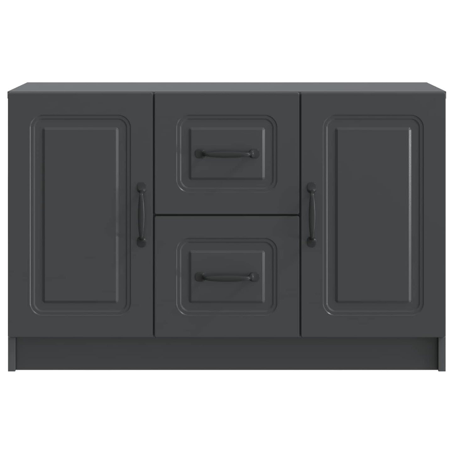 Serviesskap med skuff Svart 89 x 34,5 x 57 cm Konstruert tre