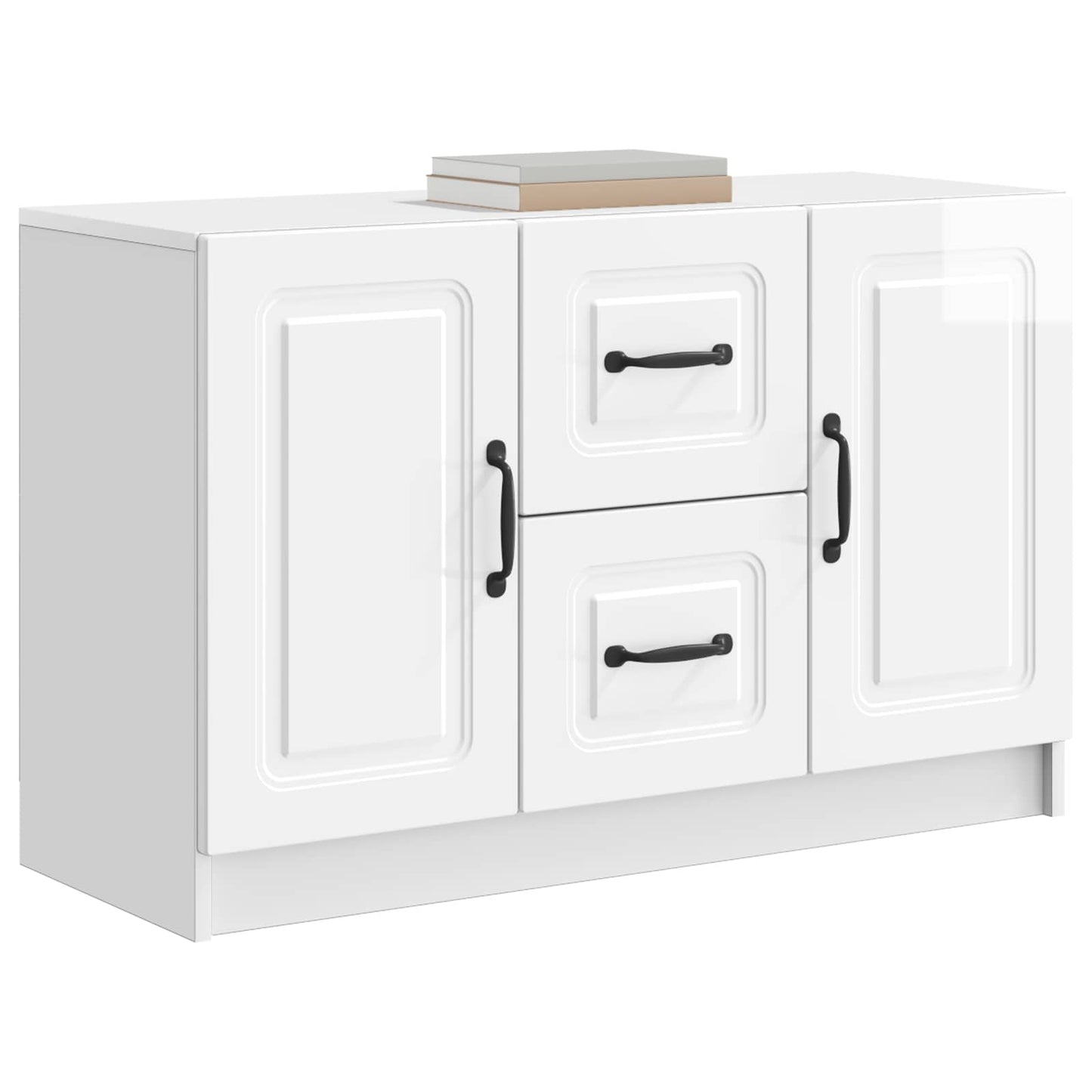Serviesskap Høgglans hvit 89 x 34,5 x 57 cm Konstruert tre