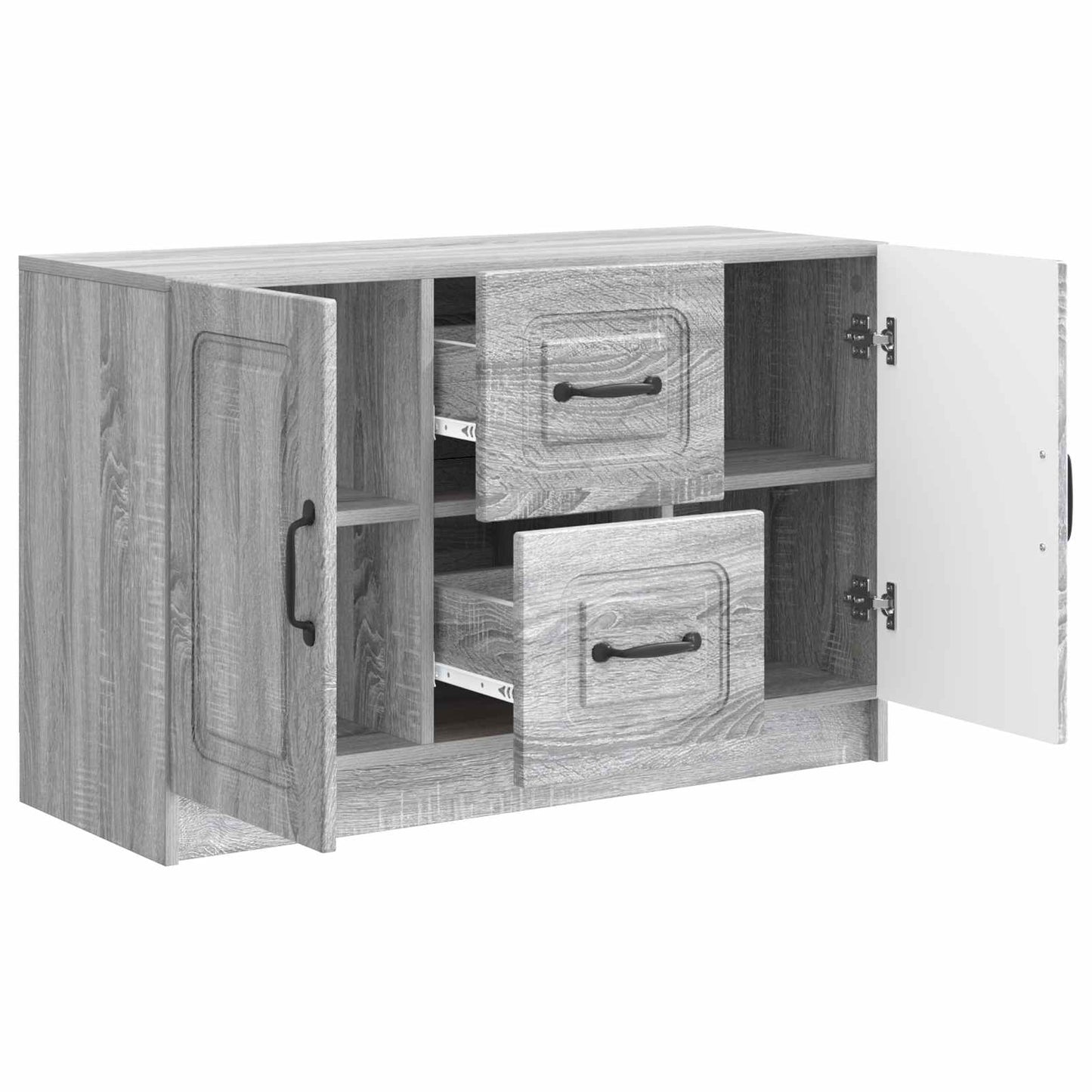 Serviesskap Grå sonoma 89 x 34,5 x 57 cm Konstruert tre