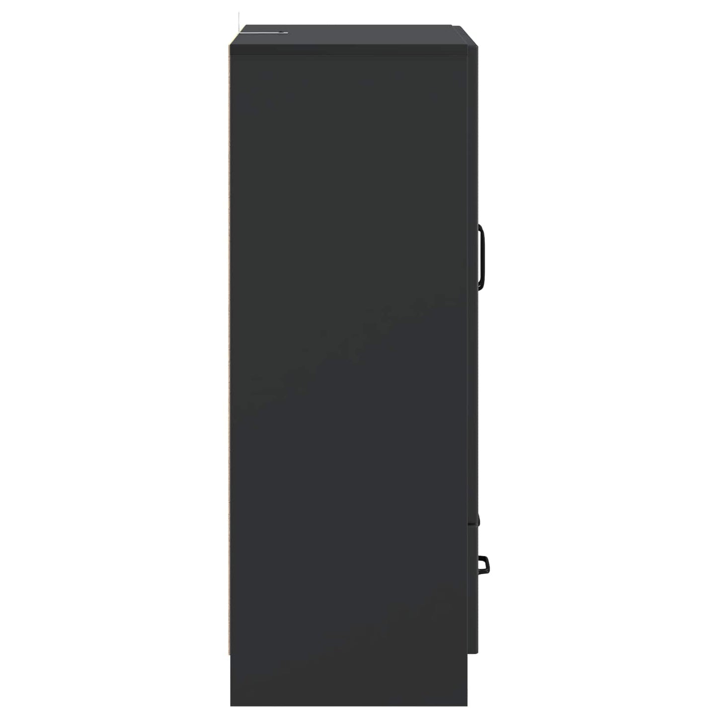 Serviesskap med skuff Svart 66 x 34,5 x 92 cm Konstruert tre