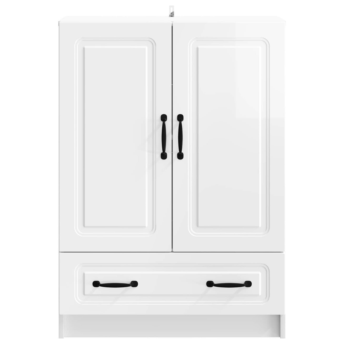 Serviesskap Høgglans hvit 66 x 34,5 x 92 cm Konstruert tre