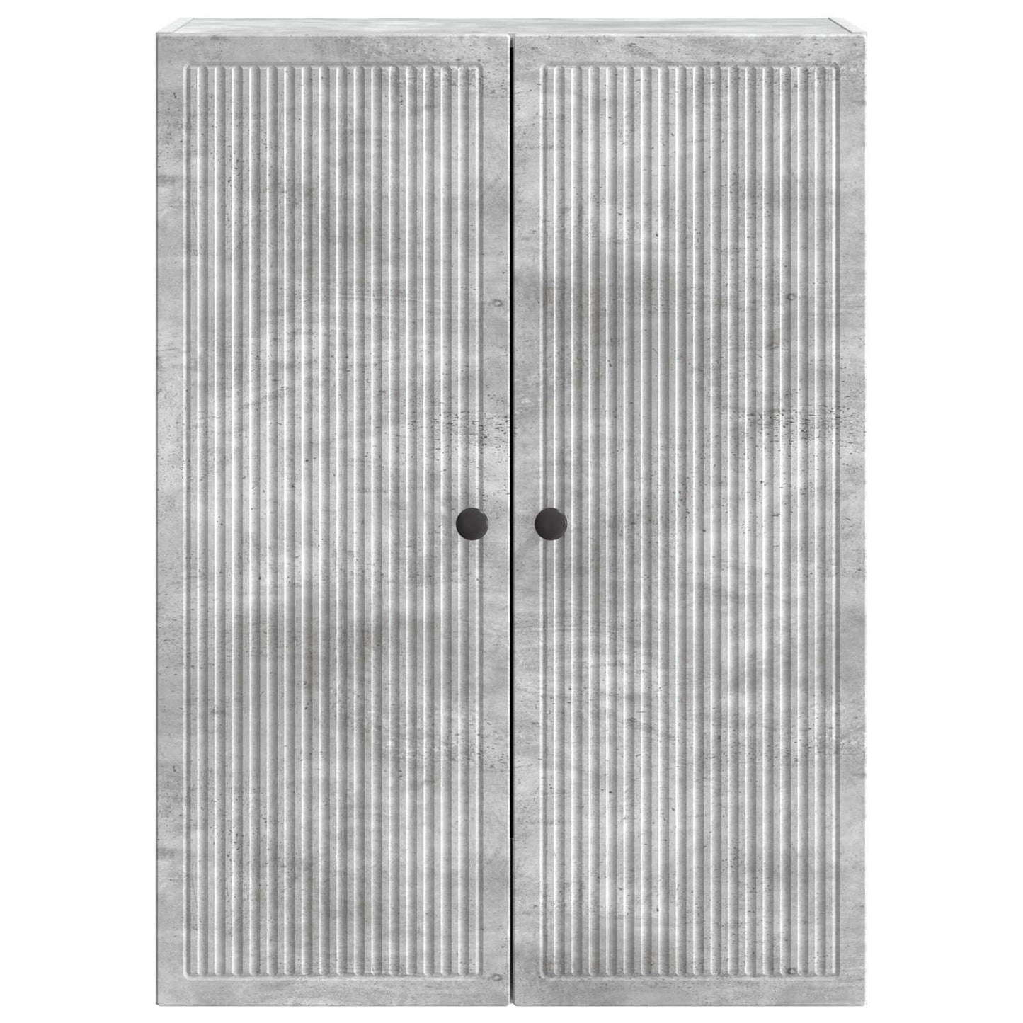 Vegghengt skap Betonggrå 66 x 34,5 x 90 cm Konstruert tre