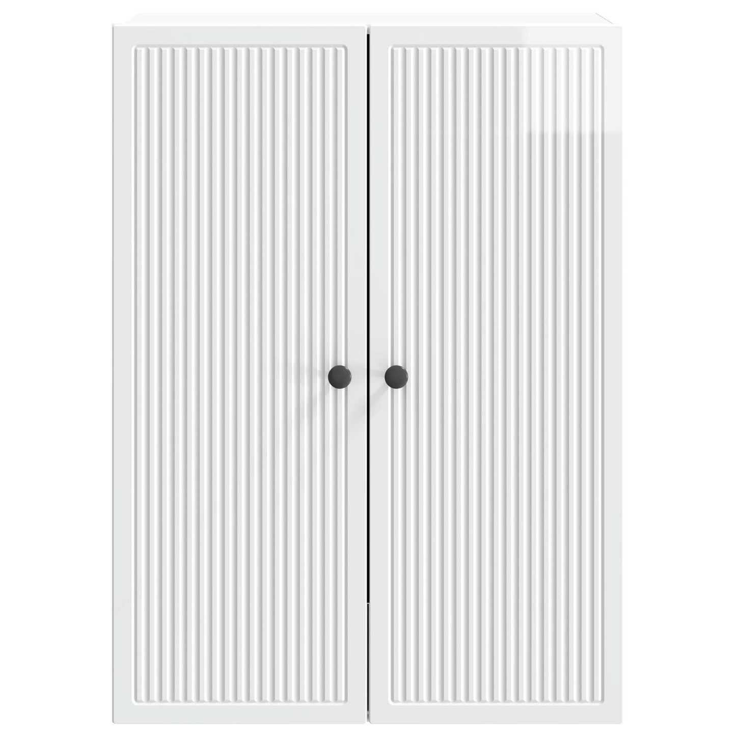 Vegghengt skap Høgglans hvit 66 x 34,5 x 90 cm Konstruert tre
