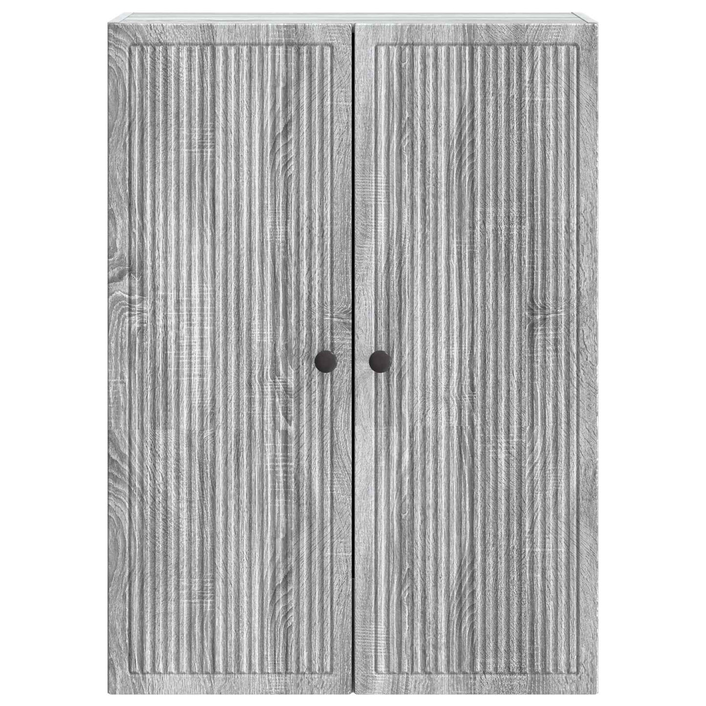 Vegghengt skap Grå Sonoma 66 x 34,5 x 90 cm Konstruert tre