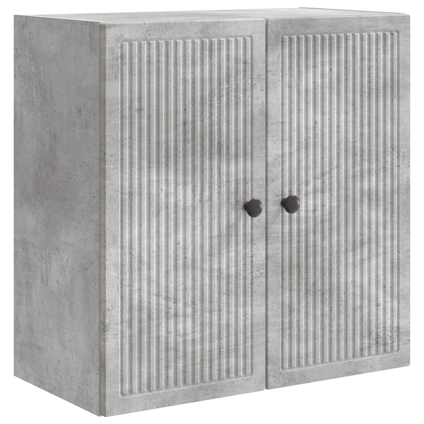 Vegghengt skap Betonggrå 59 x 31 x 60 cm Konstruert tre