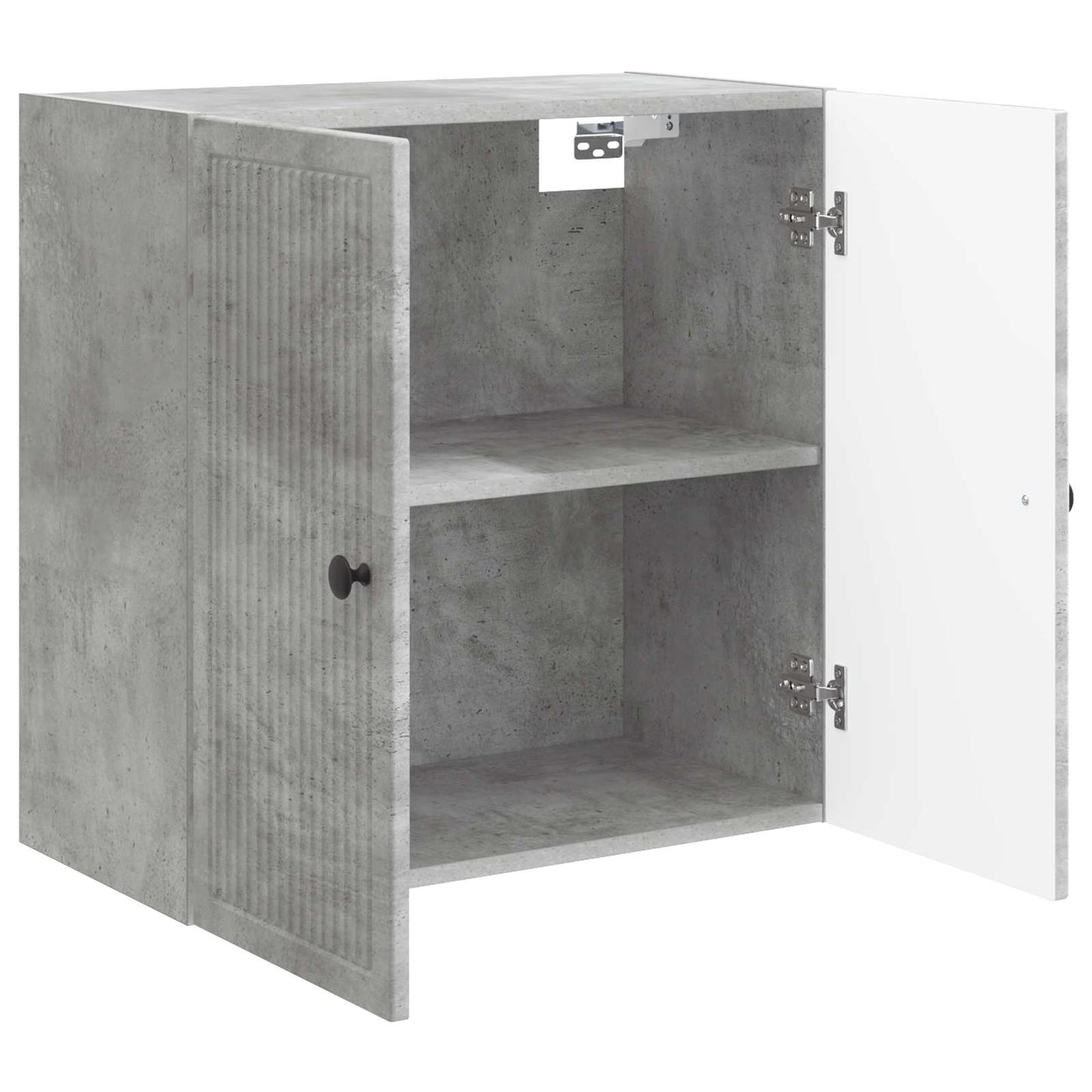 Vegghengt skap Betonggrå 59 x 31 x 60 cm Konstruert tre