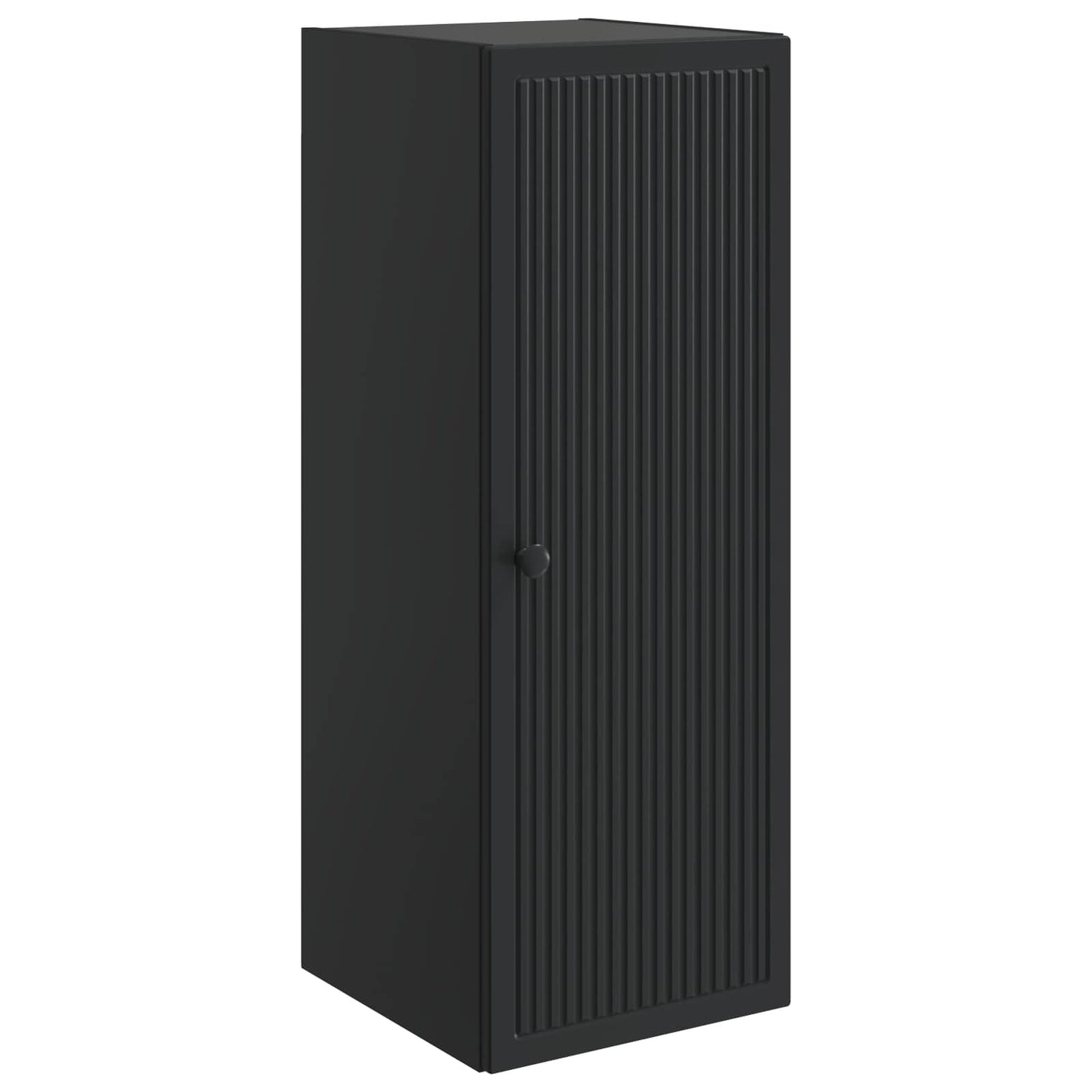 Vegghengt skap Svart 33 x 34,5 x 90 cm Konstruert tre