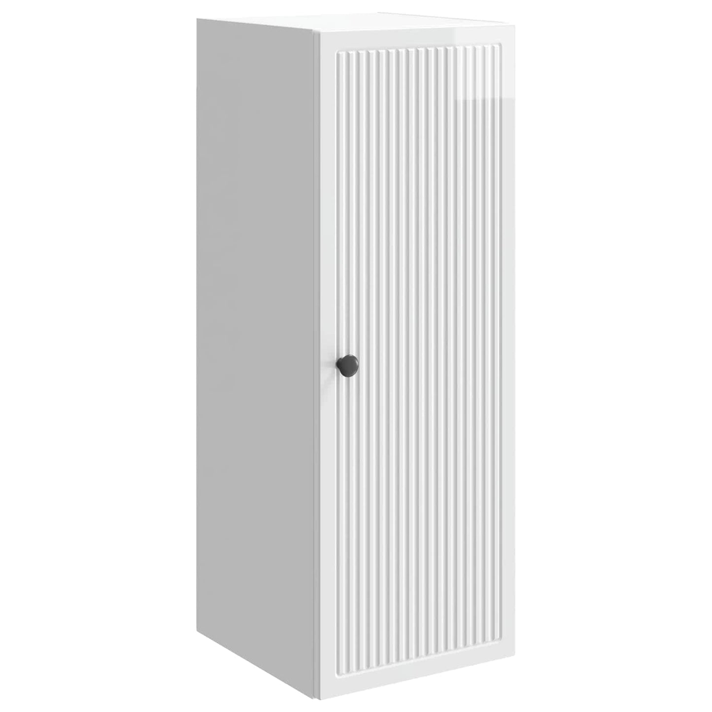 Vegghengt skap Høgglans hvit 33 x 34,5 x 90 cm Konstruert tre
