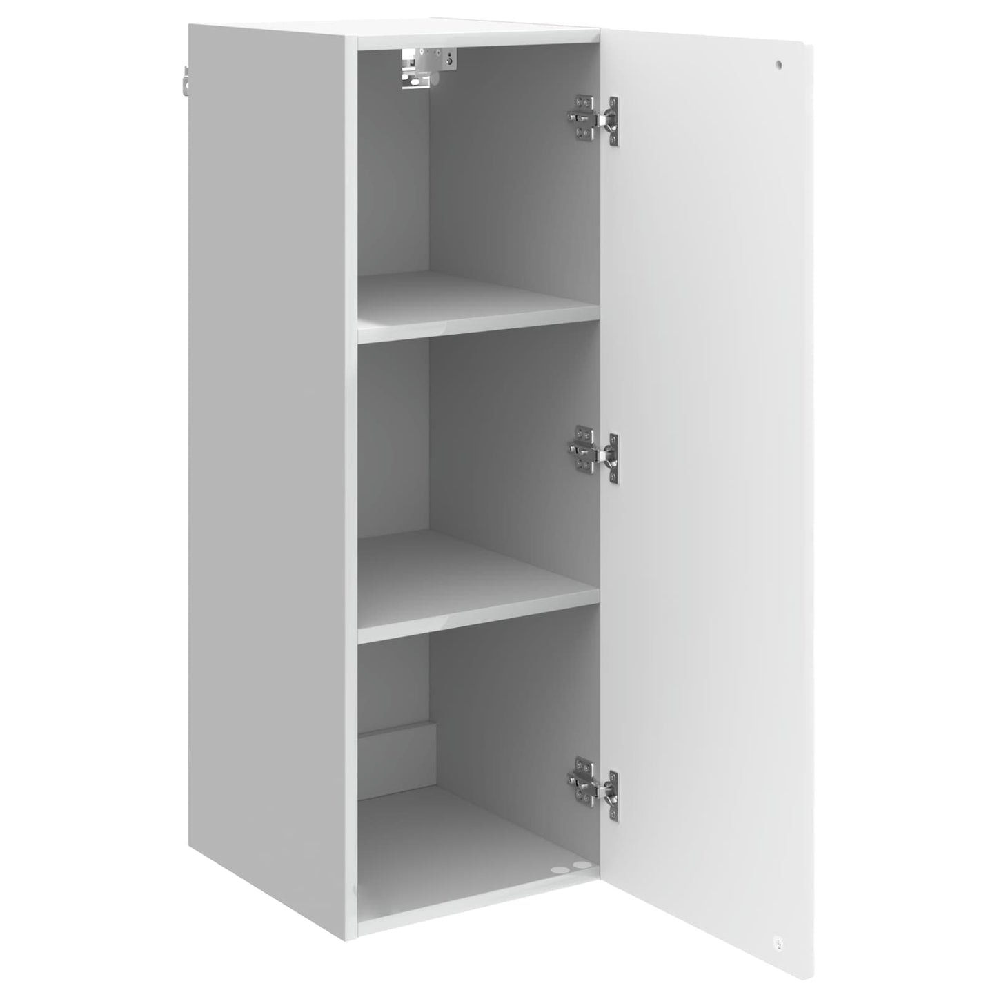 Vegghengt skap Høgglans hvit 33 x 34,5 x 90 cm Konstruert tre