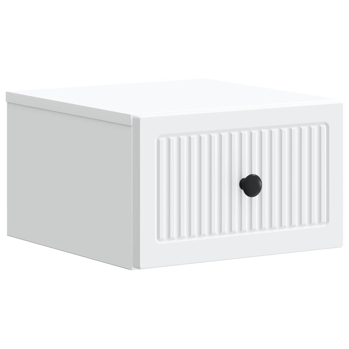Vegghengt Nattbord 2 pcs Hvit 33 x 34,5 x 20 cm Konstruert tre