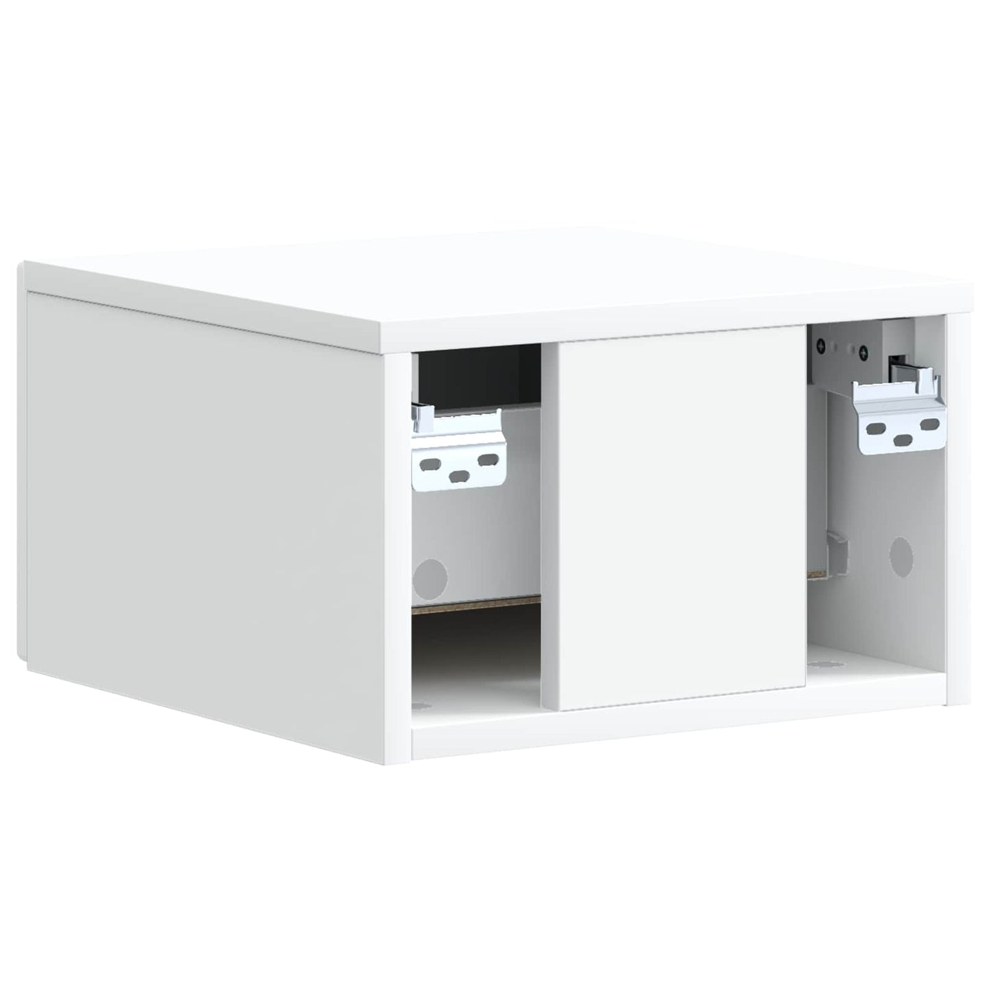 Vegghengt Nattbord 2 pcs Hvit 33 x 34,5 x 20 cm Konstruert tre