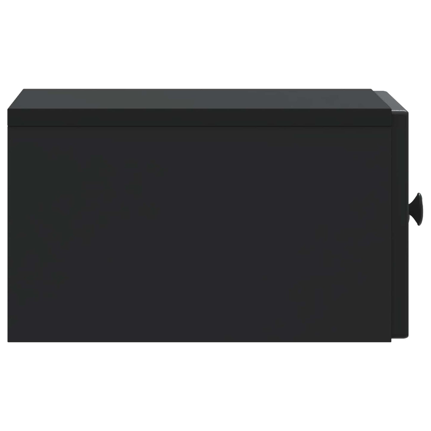 Vegghengt Nattbord 2 pcs Svart 33 x 34,5 x 20 cm Konstruert tre