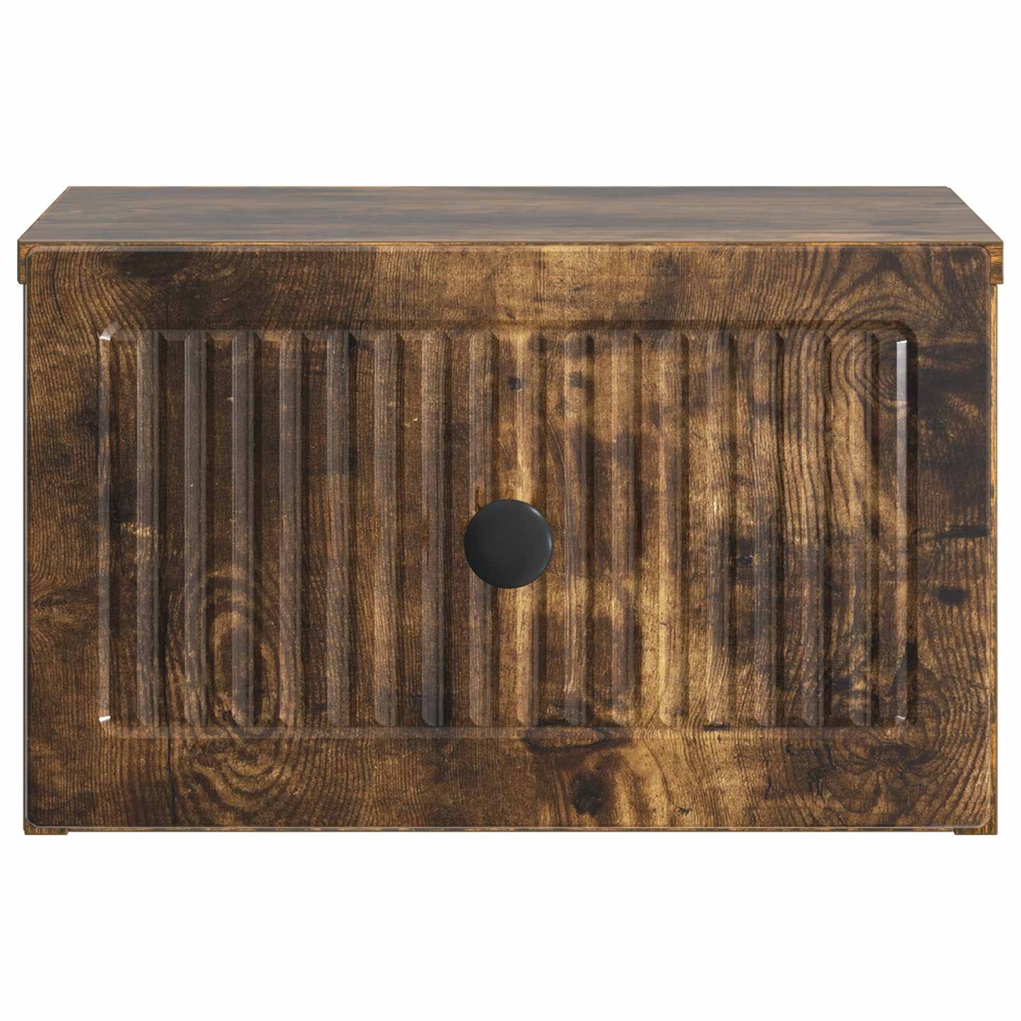 Vegghengt Nattbord med skuff 2 pcs Røkt Eik 33 x 34,5 x 20 cm