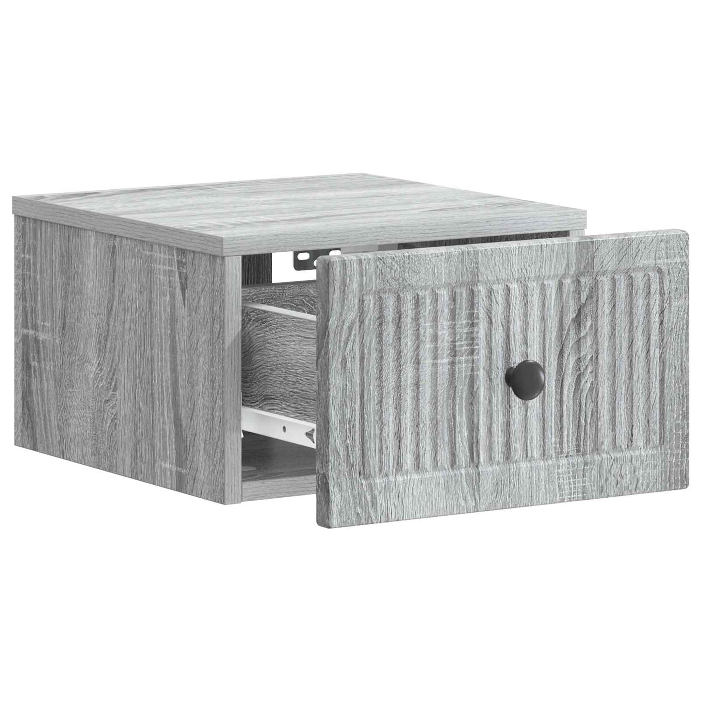 Vegghengt Nattbord Grå sonoma 33 x 34,5 x 20 cm Konstruert tre