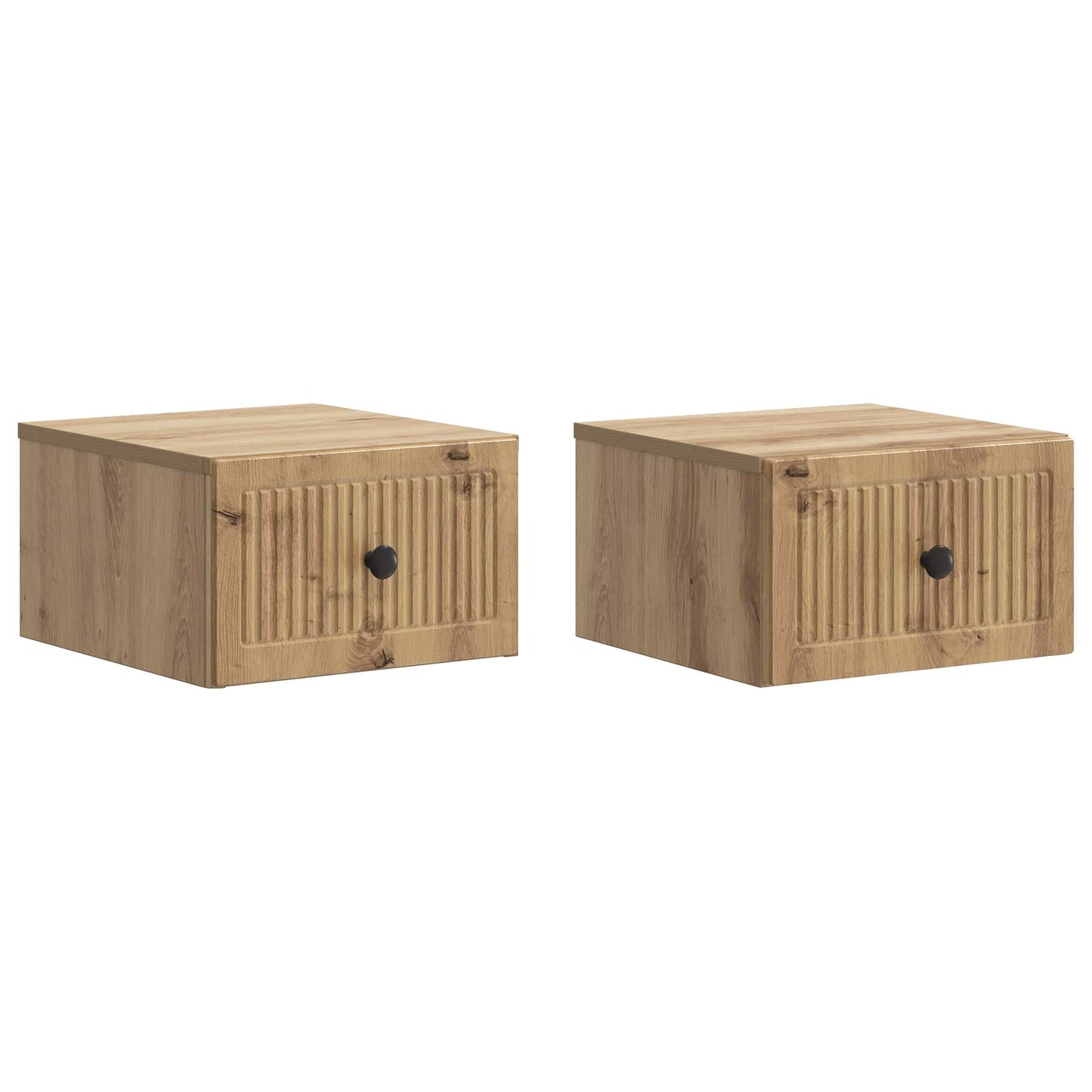 Vegghengt Nattbord 2 stk. Artisan eik 33 x 34,5 x 20 cm