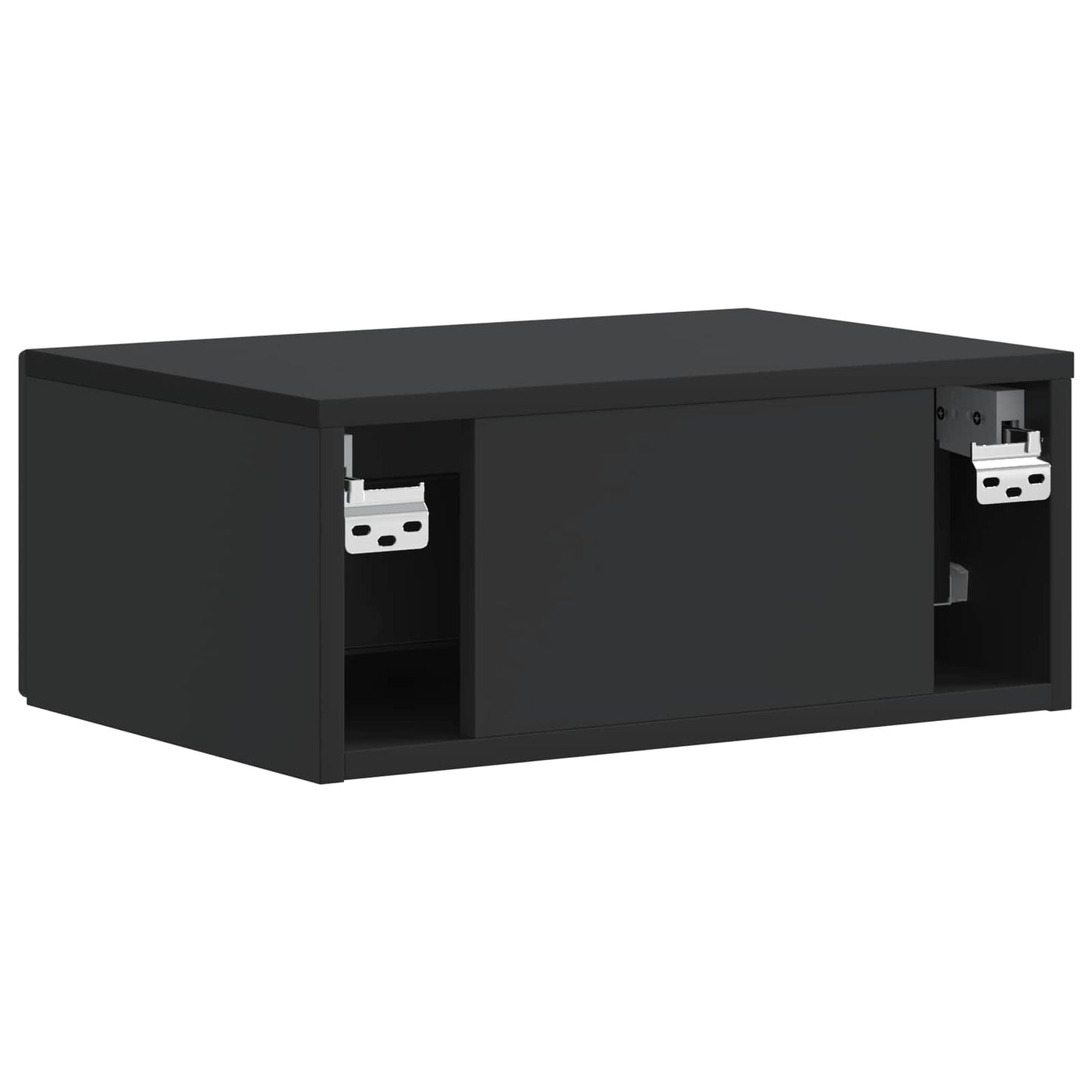 Nattbordskap 2 pcs Svart 49 x 34,5 x 20 cm Konstruert tre