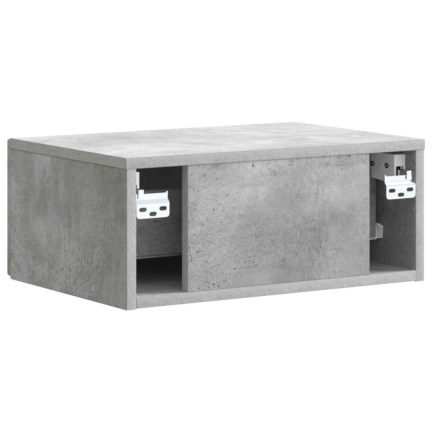 Nattbordskap Betonggrå 49 x 34,5 x 20 cm Konstruert tre