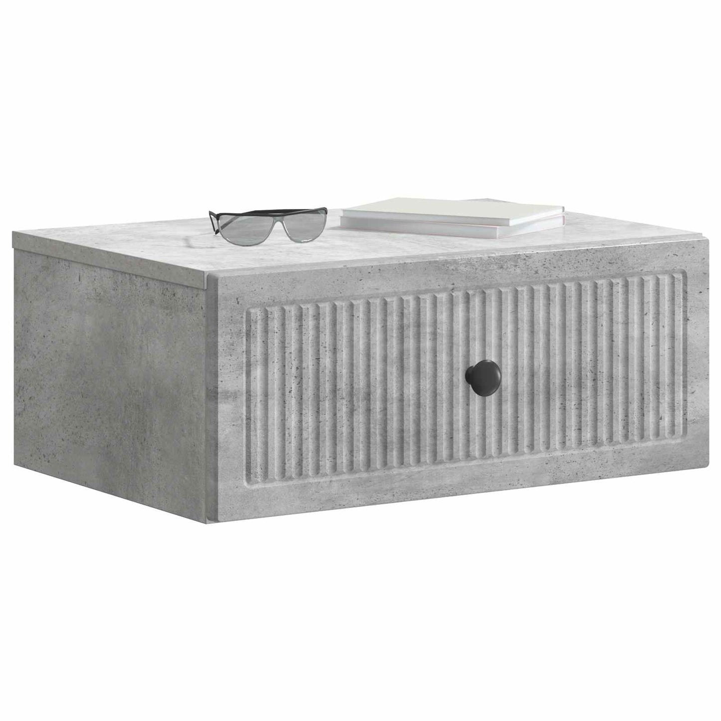 Nattbordskap 2 pcs Betonggrå 49 x 34,5 x 20 cm Konstruert tre