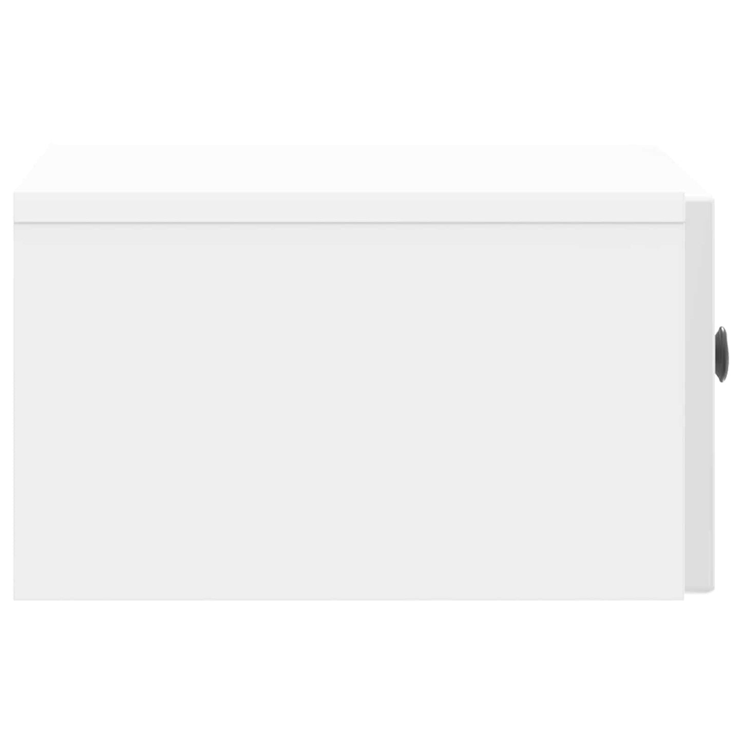 Nattbordskap Høgglans hvit 49 x 34,5 x 20 cm Konstruert tre