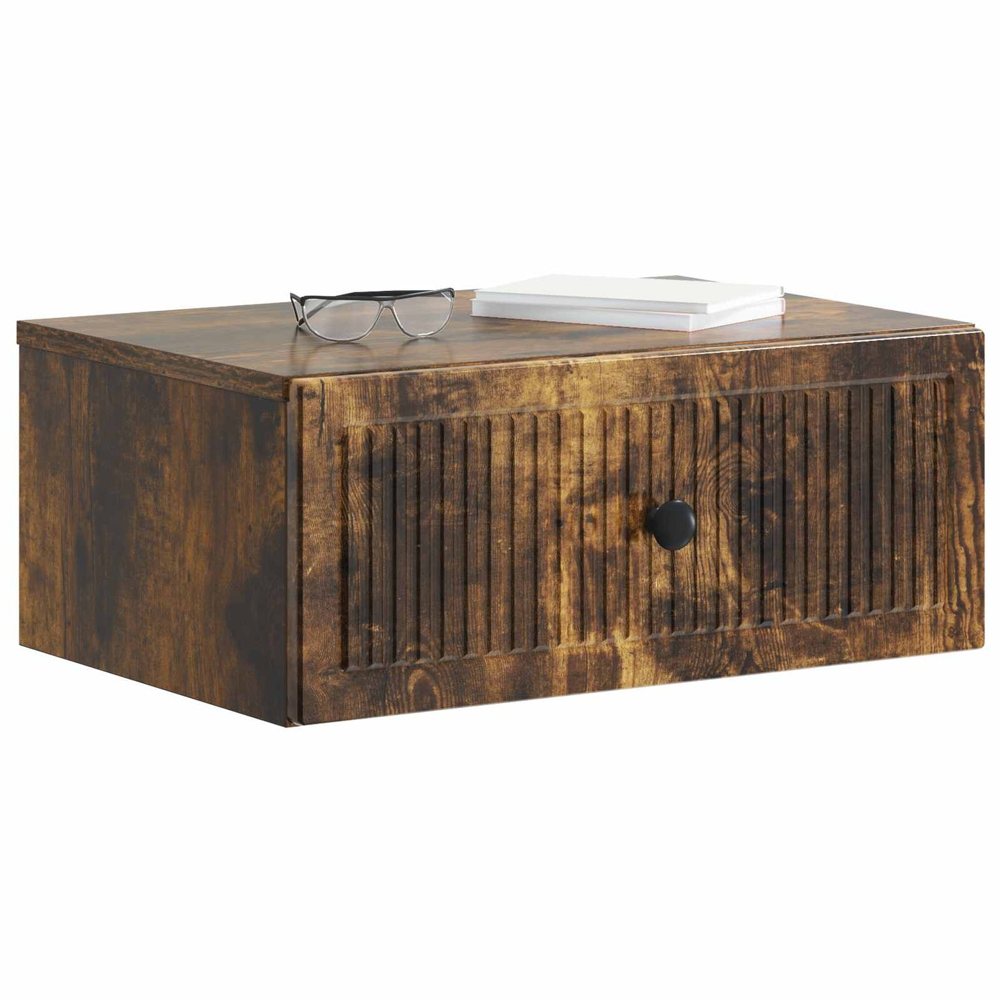 Nattbordskap 2 pcs Røkt Eik 49 x 34,5 x 20 cm Konstruert tre