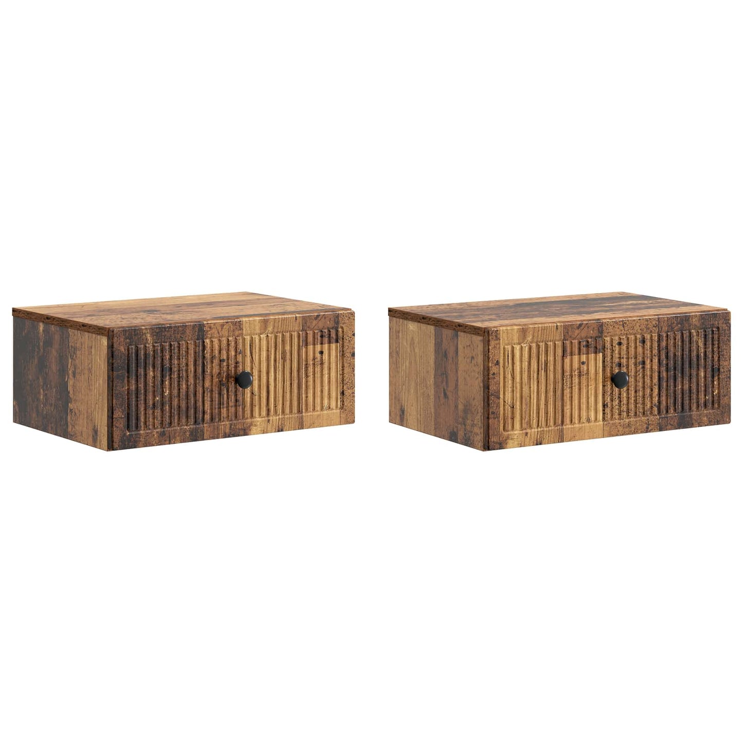 Nattbordskap 2 pcs Gammelt tre 49 x 34,5 x 20 cm Konstruert tre
