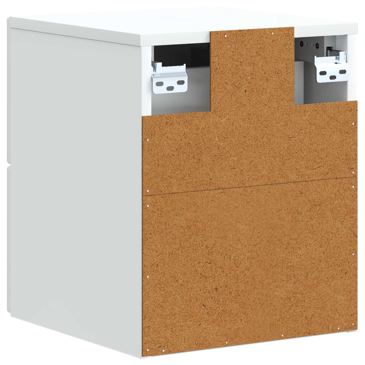 Vegghengt Nattbord Hvit 33 x 34,5 x 40 cm Konstruert tre