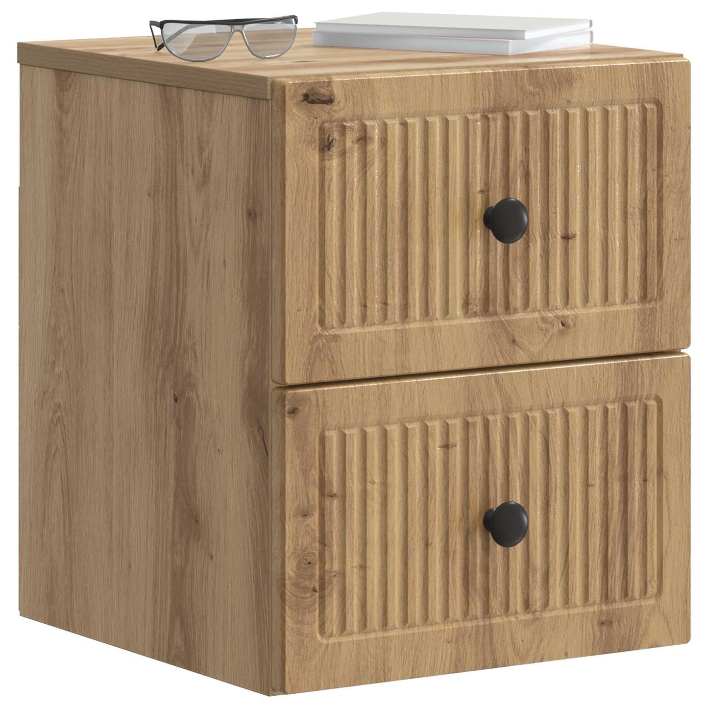 Vegghengt Nattbord Artisan eik 33 x 34,5 x 40 cm Konstruert tre