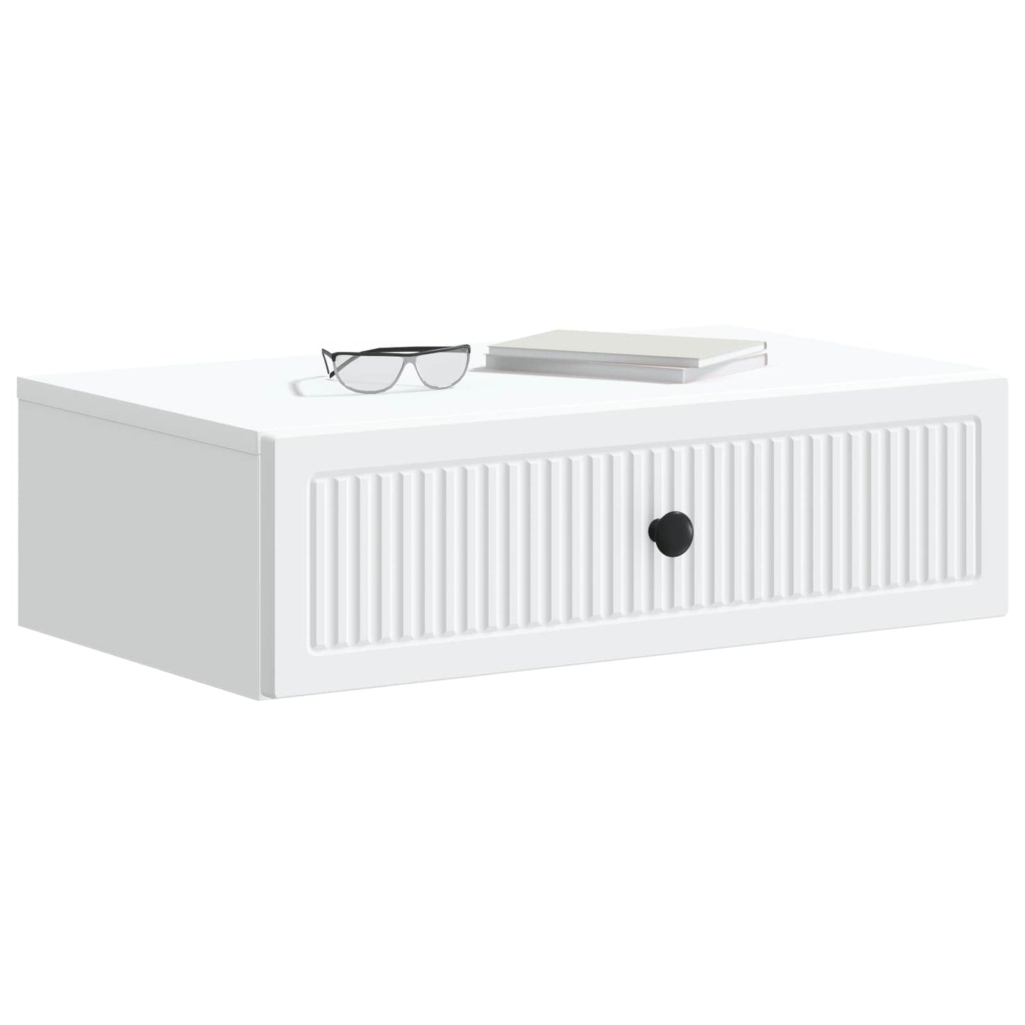 Vegghengt Sidebord Hvit 59 x 34,5 x 17 cm Konstruert tre