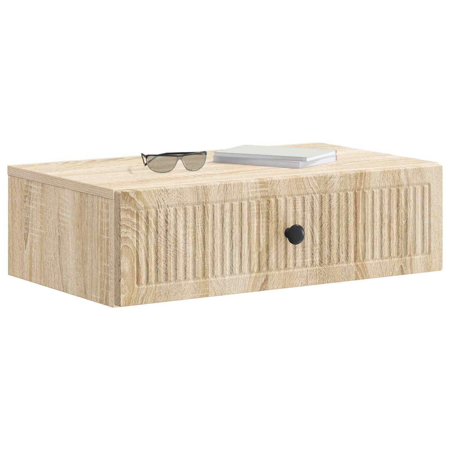 Vegghengt Sidebord Sonoma eik 59 x 34,5 x 17 cm Konstruert tre