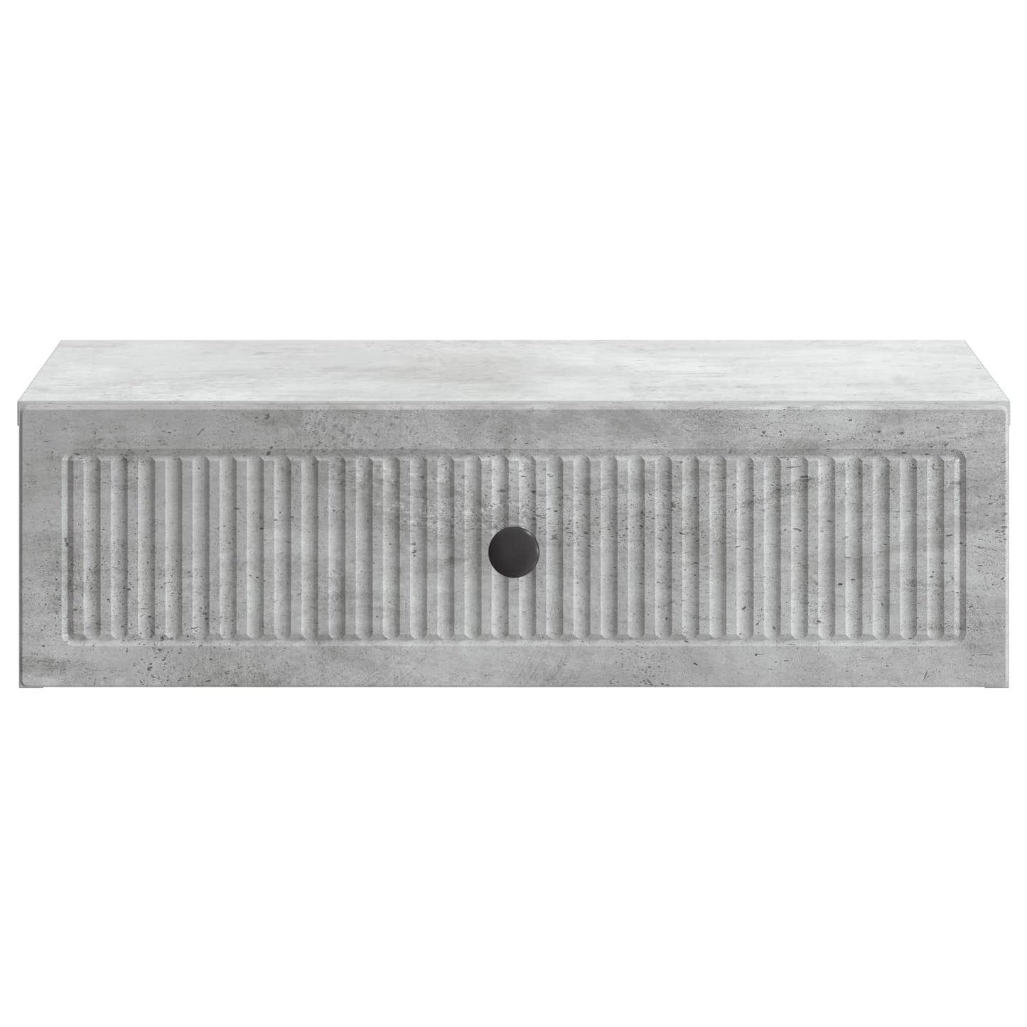 Vegghengt Sidebord Betonggrå 59 x 34,5 x 17 cm Konstruert tre