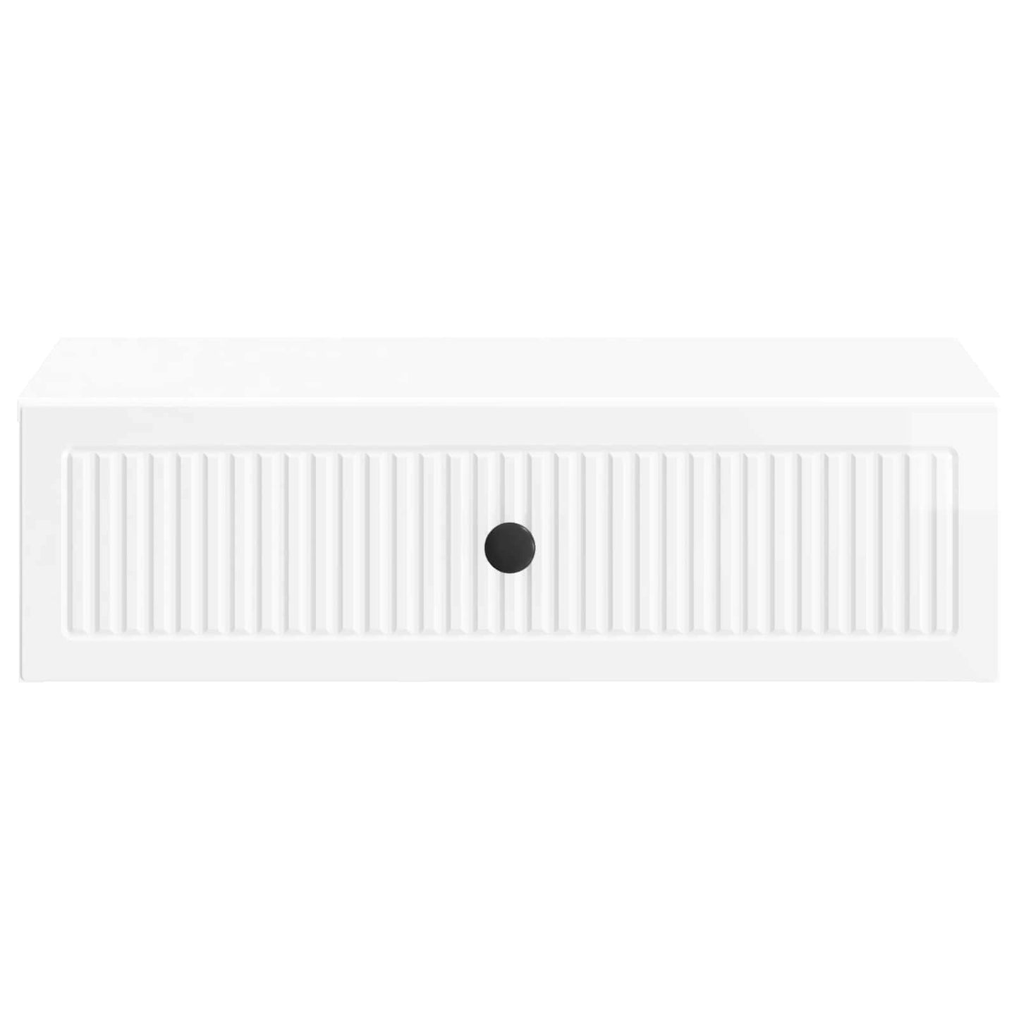 Vegghengt Sidebord Høgglans hvit 59 x 34,5 x 17 cm
