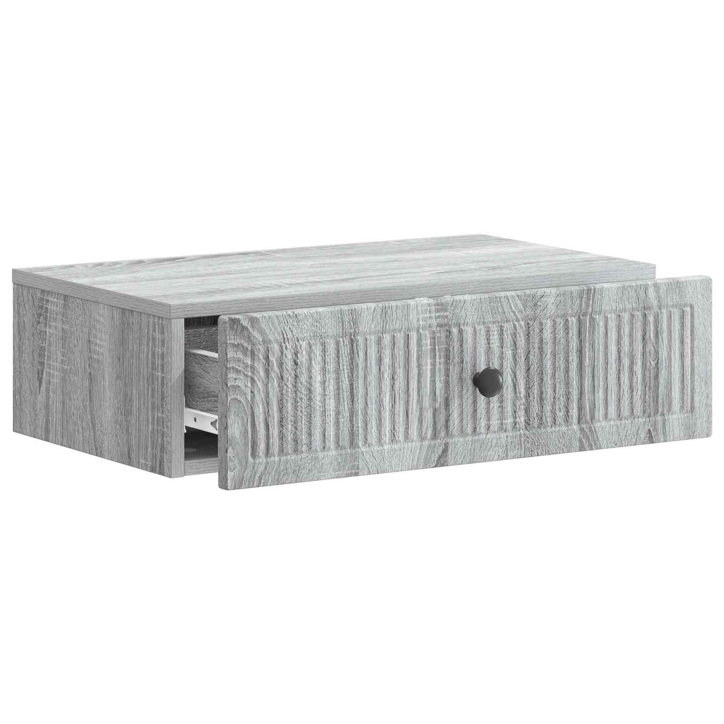 Vegghengt Sidebord Grå sonoma 59 x 34,5 x 17 cm Konstruert tre