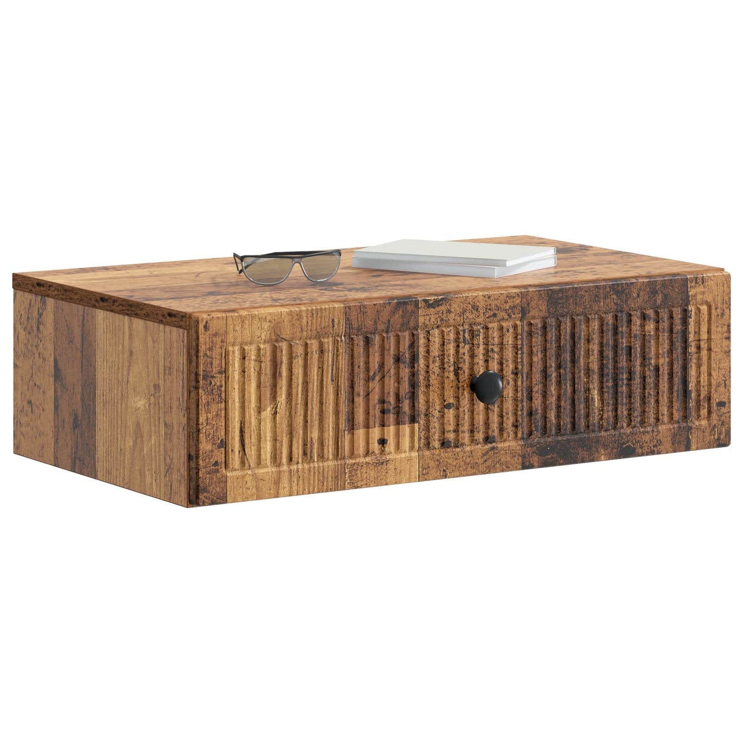 Vegghengt Sidebord Gammelt tre 59 x 34,5 x 17 cm Konstruert tre