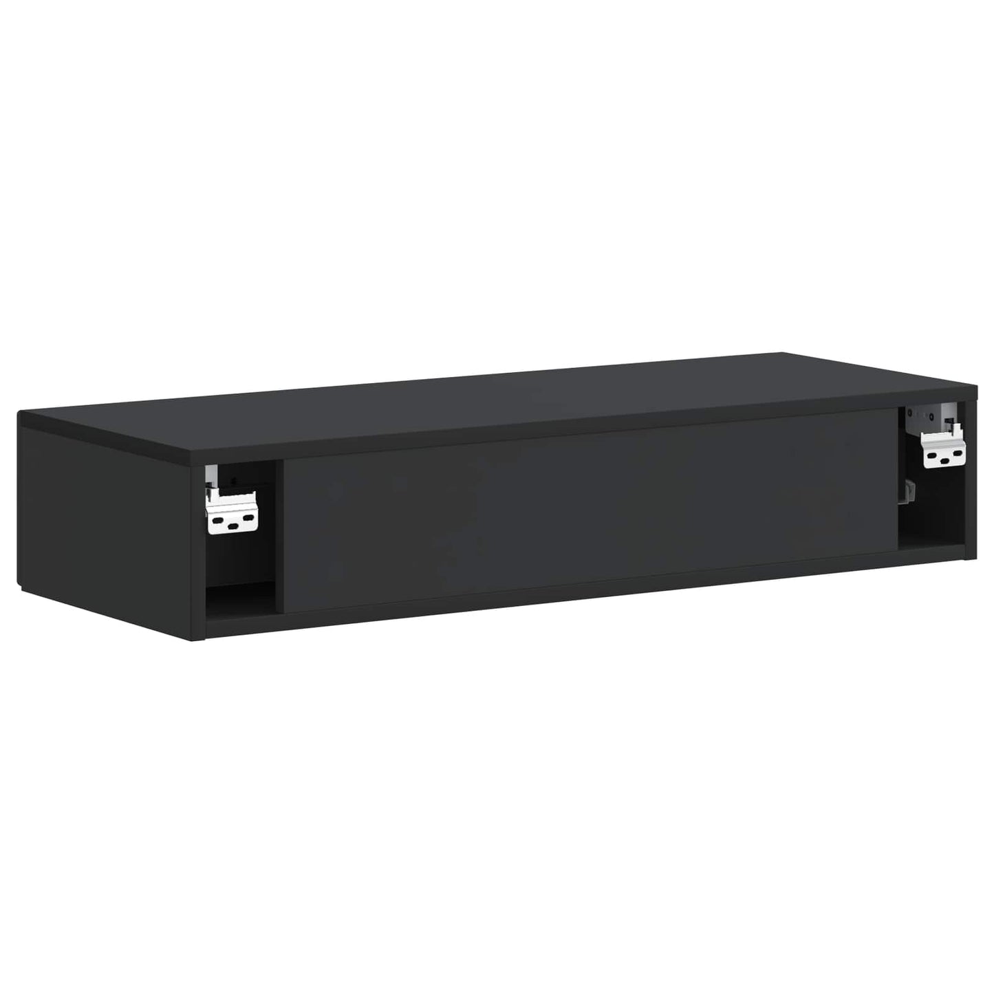 Vegghengt Sidebord Svart 87,5 x 34,5 x 17 cm Konstruert tre