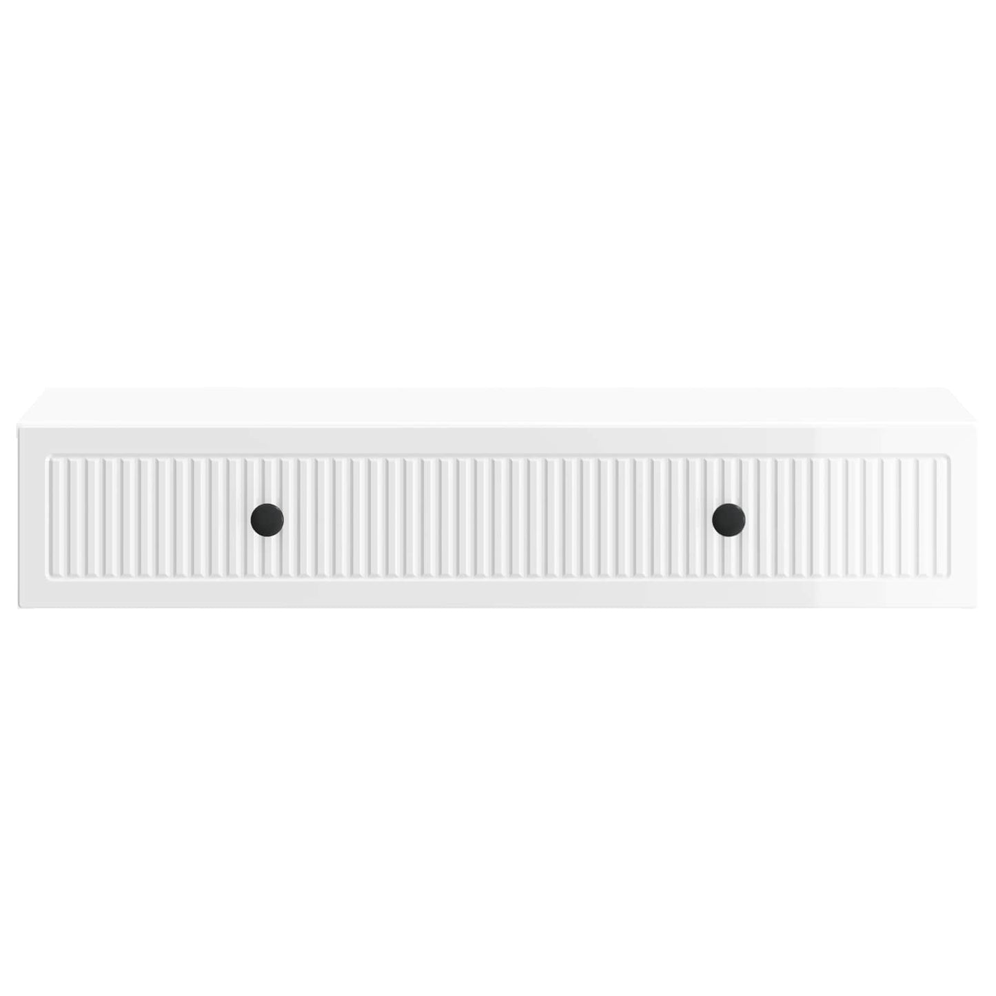 Vegghengt Sidebord Høgglans hvit 87,5 x 34,5 x 17 cm