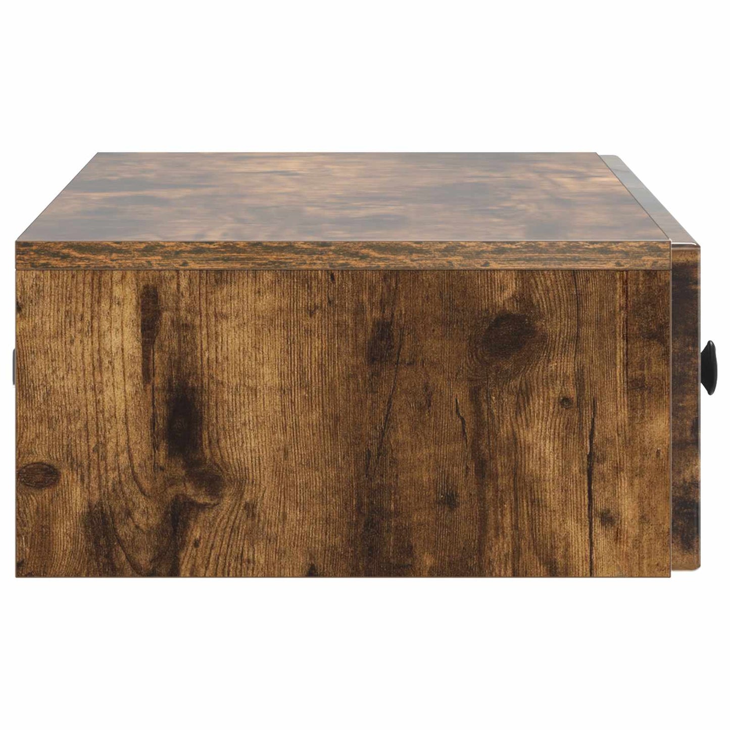 Vegghengt Sidebord Røkt Eik 87,5 x 34,5 x 17 cm Konstruert tre