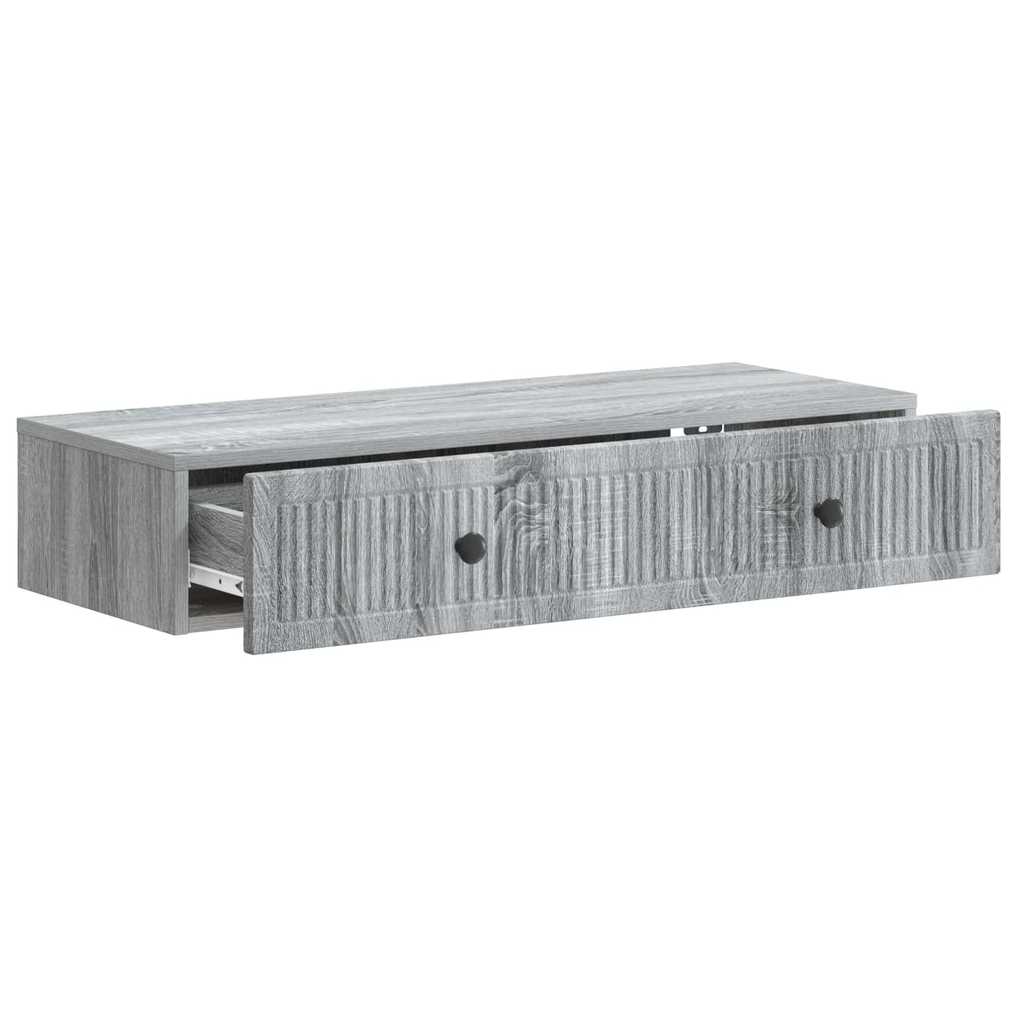 Vegghengt Sidebord Grå sonoma 87,5 x 34,5 x 17 cm
