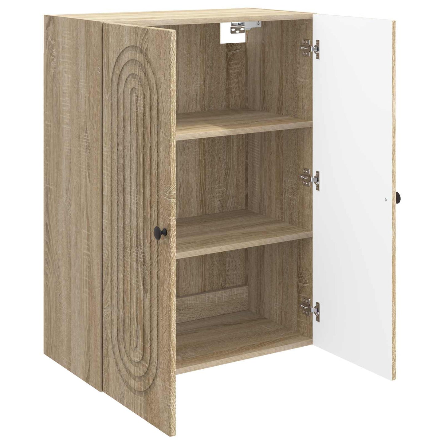 Vegghengt skap Sonoma eik 66 x 34,5 x 90 cm Konstruert tre