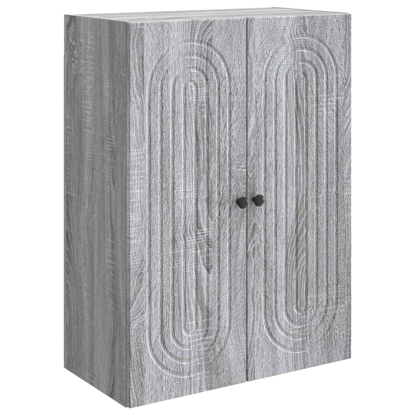 Vegghengt skap Grå Sonoma 66 x 34,5 x 90 cm Konstruert tre