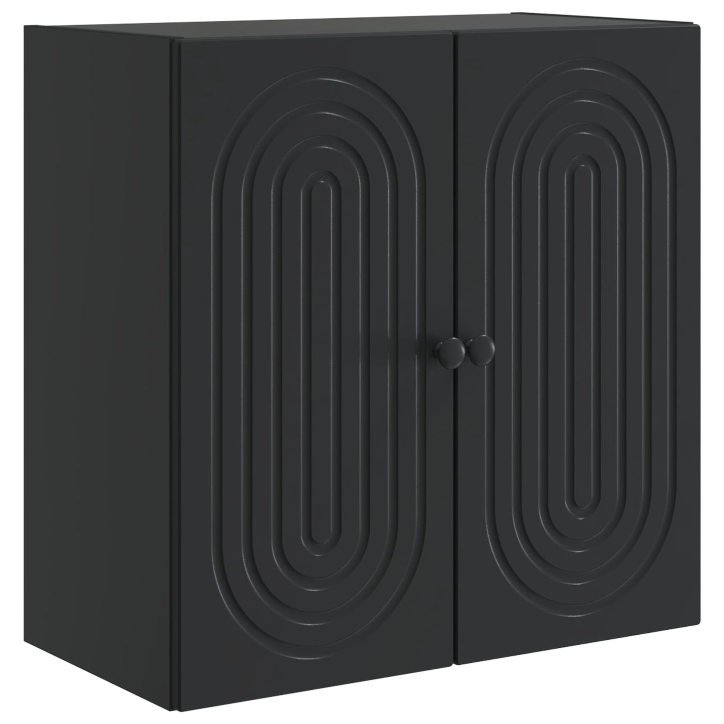 Vegghengt skap Svart 59 x 31 x 60 cm Konstruert tre