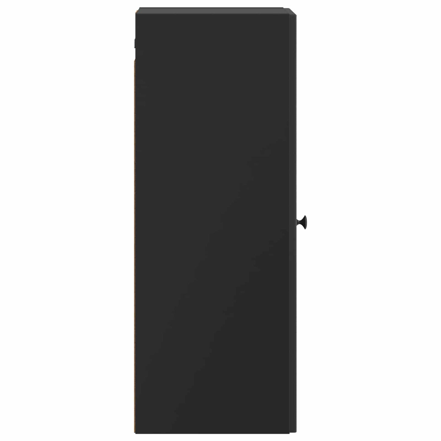 Vegghengt skap Svart 33 x 34,5 x 90 cm Konstruert tre