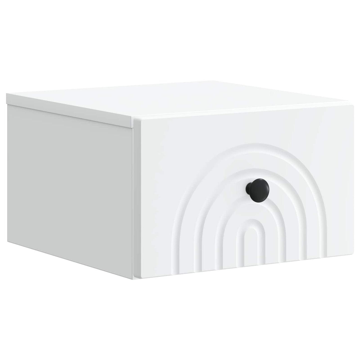 Vegghengt Nattbord 2 pcs Hvit 33 x 34,5 x 20 cm Konstruert tre