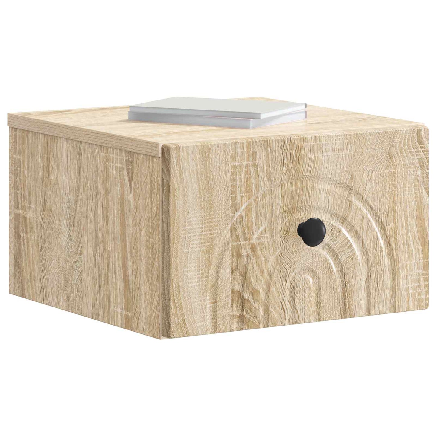 Vegghengt Nattbord Sonoma eik 33 x 34,5 x 20 cm Konstruert tre