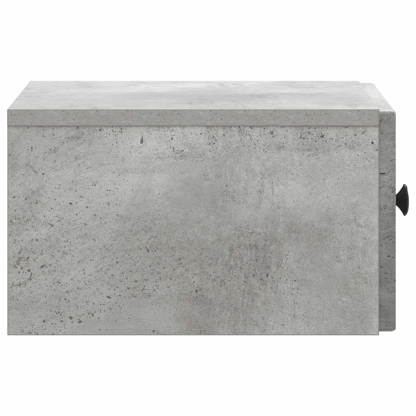 Vegghengt Nattbord med skuff 2 pcs Betonggrå 33 x 34,5 x 20 cm