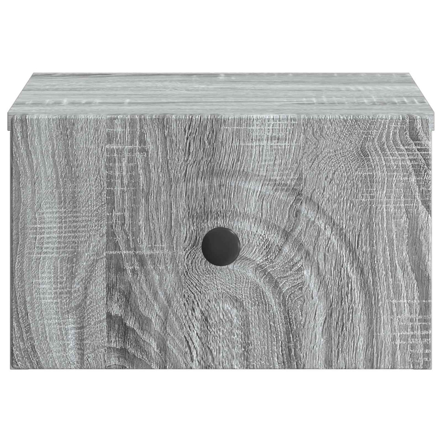 Vegghengt Nattbord med skuff 2 pcs Grå sonoma 33 x 34,5 x 20 cm