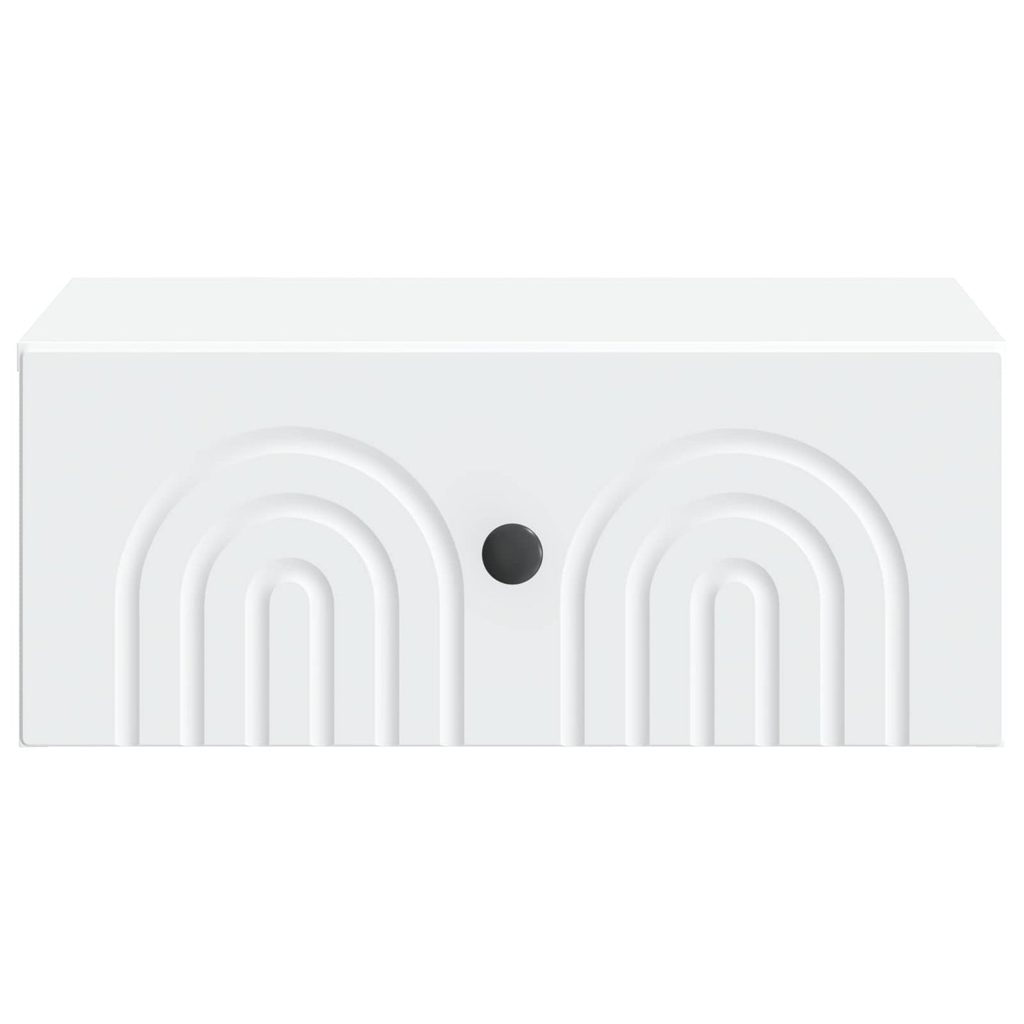 Vegghengt Nattbord 2 pcs Hvit 49 x 34,5 x 20 cm Konstruert tre