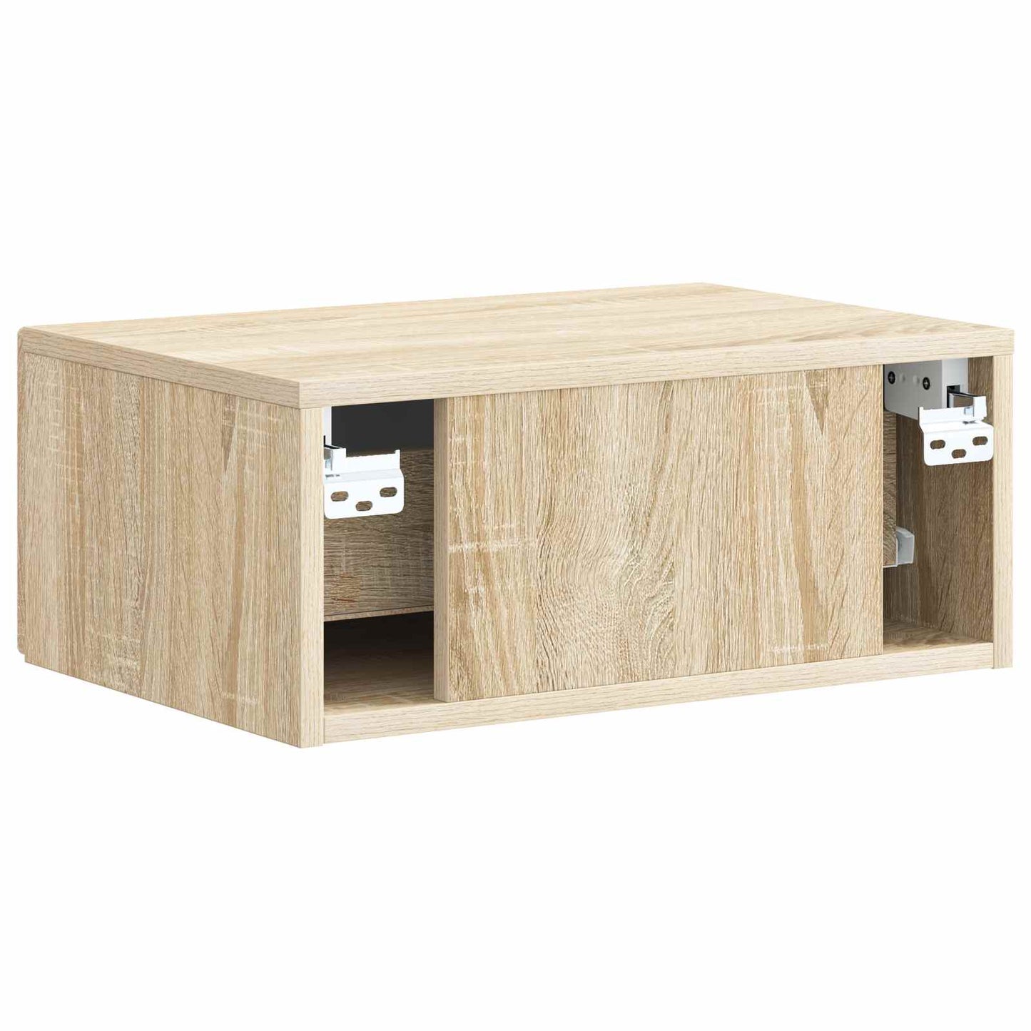 Vegghengt Nattbord Sonoma eik 49 x 34,5 x 20 cm Konstruert tre
