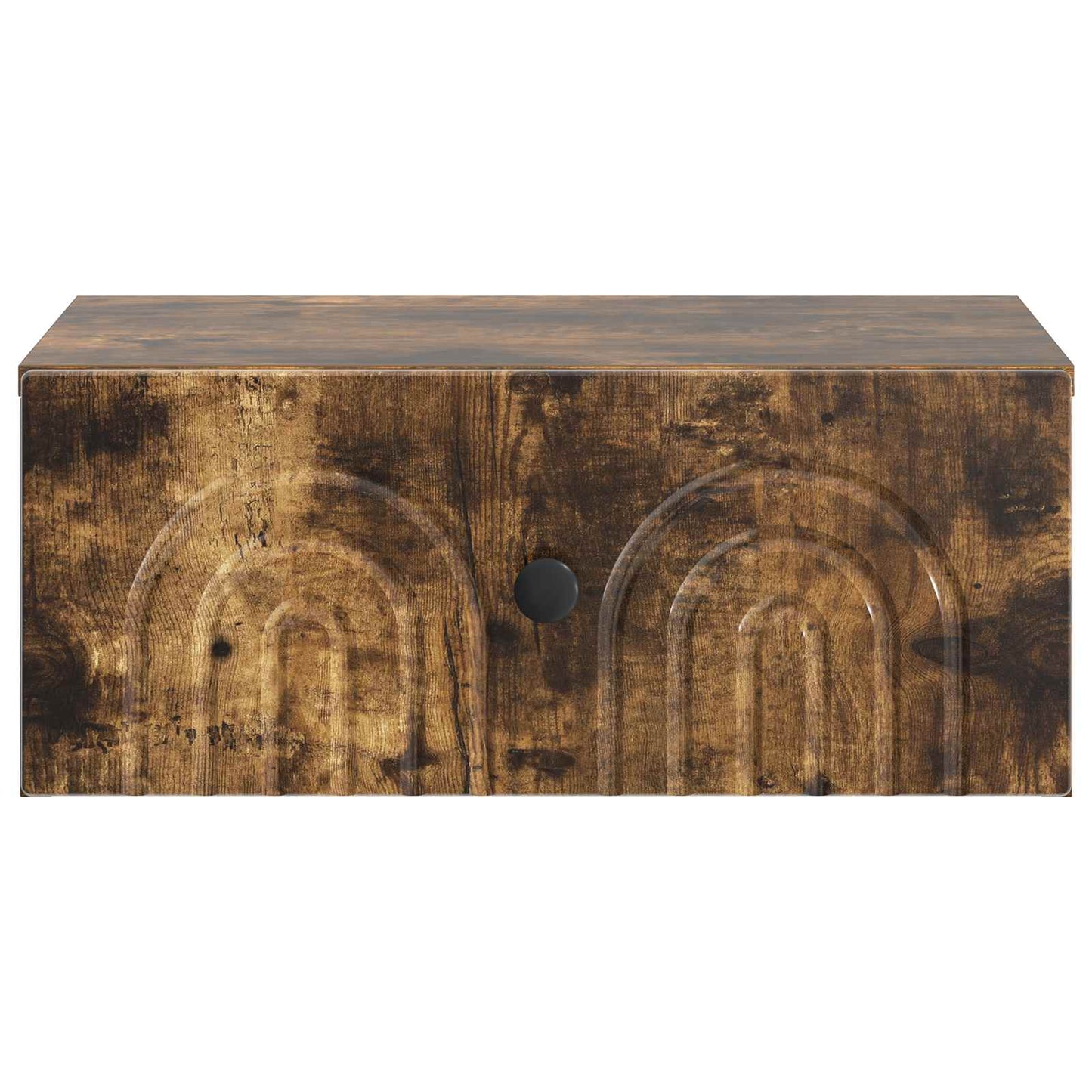 Vegghengt Nattbord Røkt Eik 49 x 34,5 x 20 cm Konstruert tre