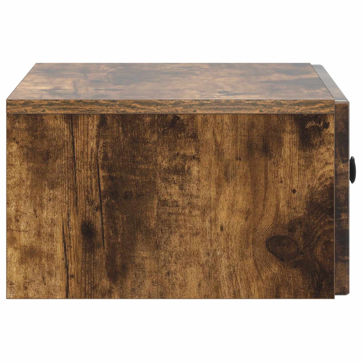 Vegghengt Nattbord med skuff 2 pcs Røkt Eik 49 x 34,5 x 20 cm