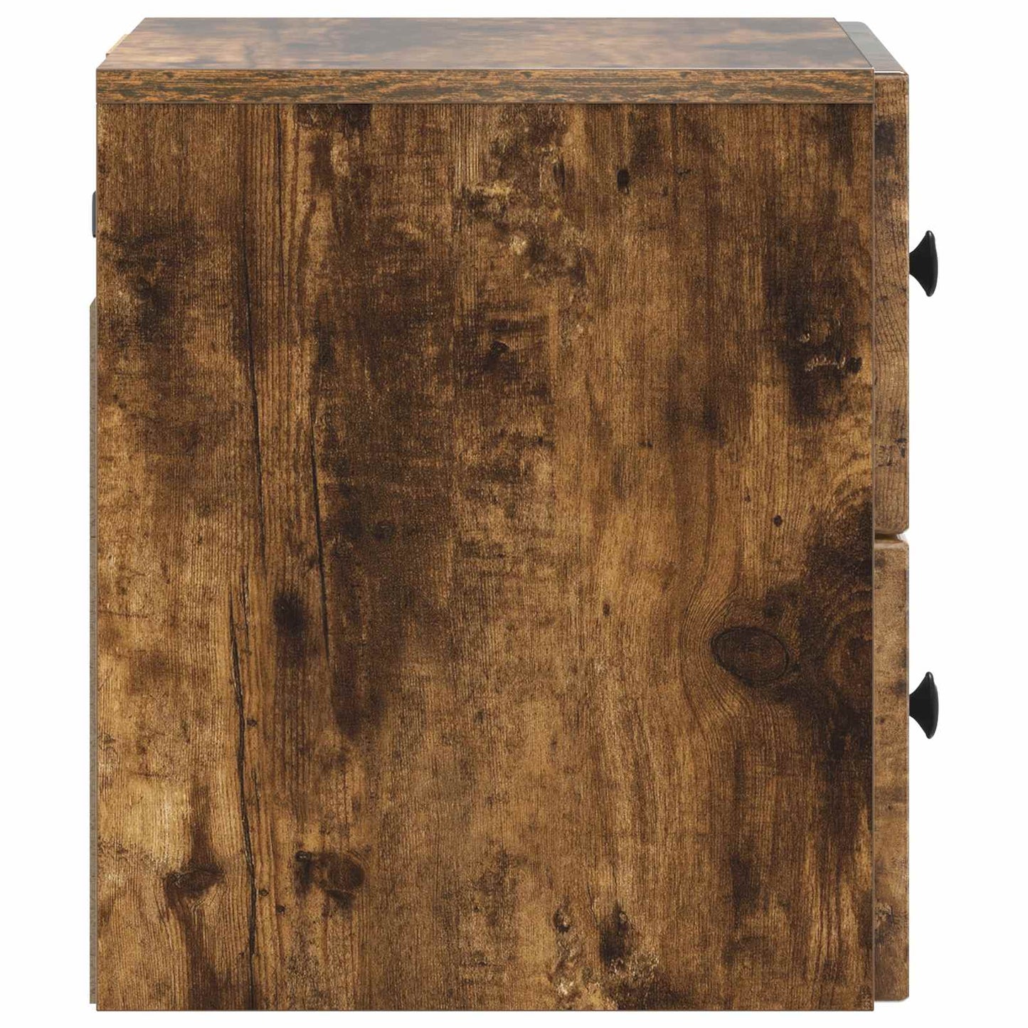 Vegghengt Nattbord med skuff 2 pcs Røkt Eik 33 x 34,5 x 40 cm